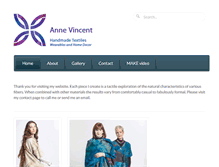 Tablet Screenshot of annevincent.com